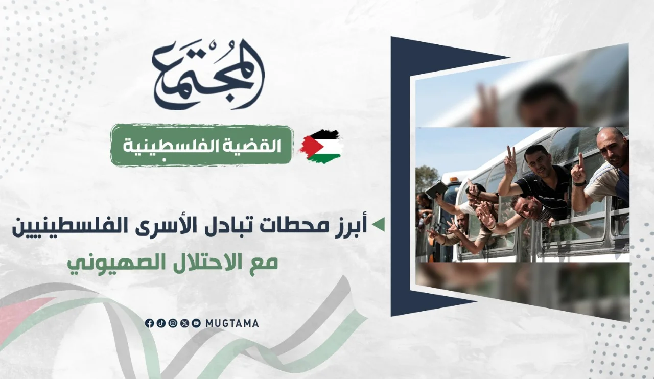 أبرز محطات تبادل الأسرى الفلسطينيين مع الاحتلال الصهيوني