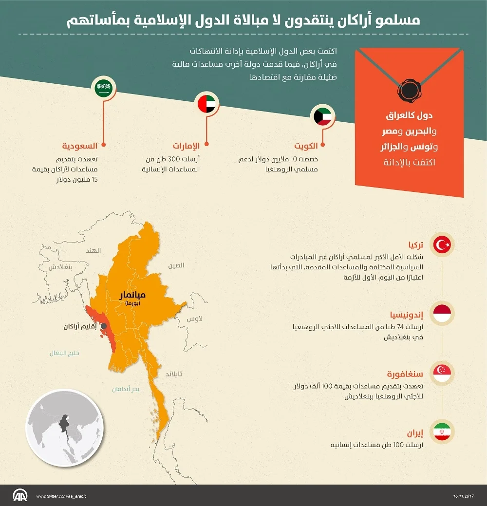 مسلمو أراكان ينتقدون لا مبالاة الدول الإسلامية بمأساتهم