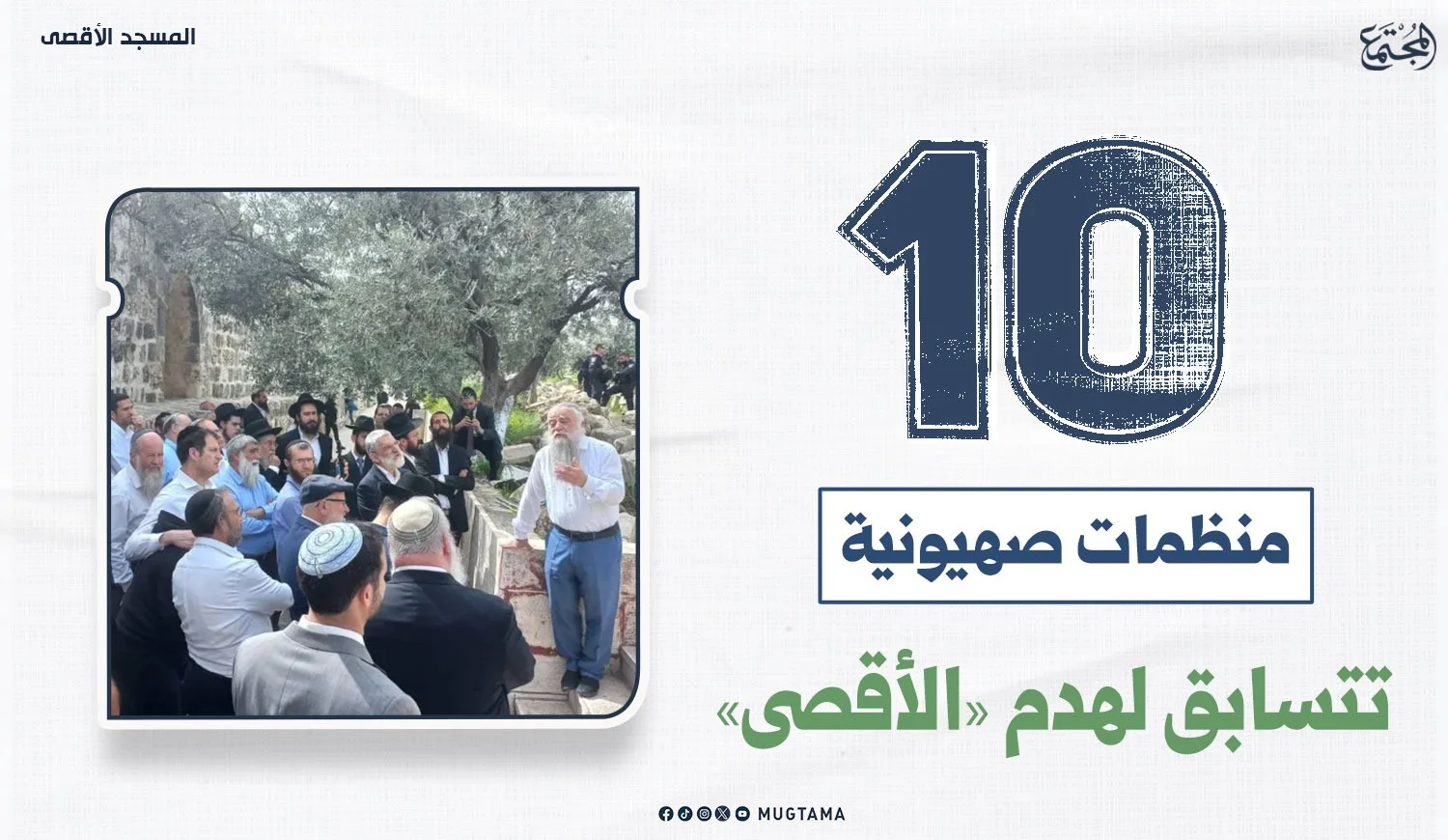 10 منظمات صهيونية تتسابق لهدم «الأقصى»