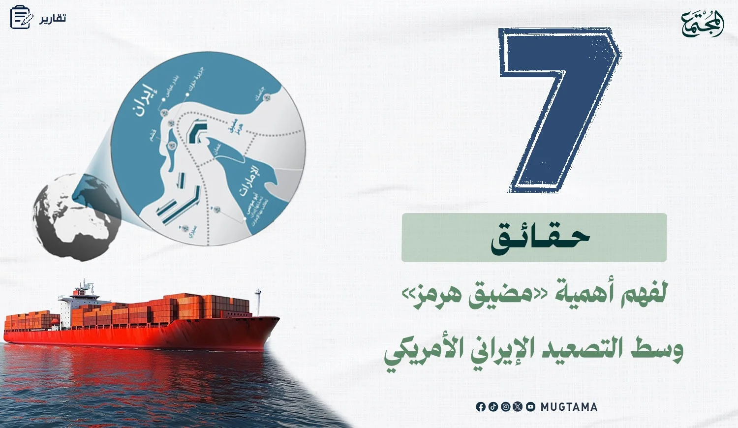 7 حقائق لفهم أهمية «مضيق هرمز» وسط التصعيد الإيراني الأمريكي