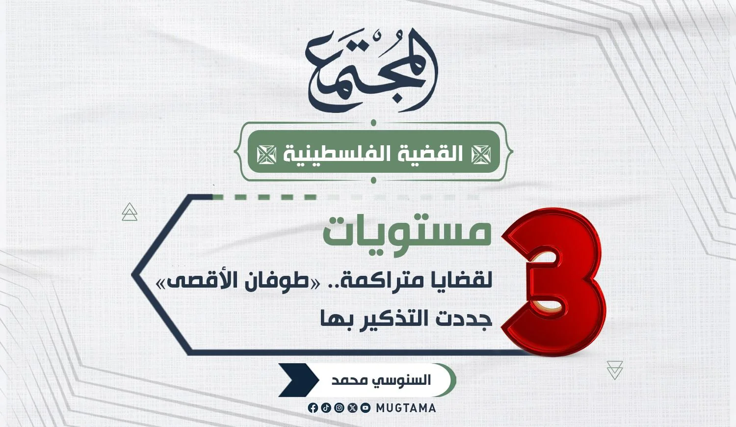 3 مستويات لقضايا متراكمة.. «طوفان الأقصى» جددت التذكير بها