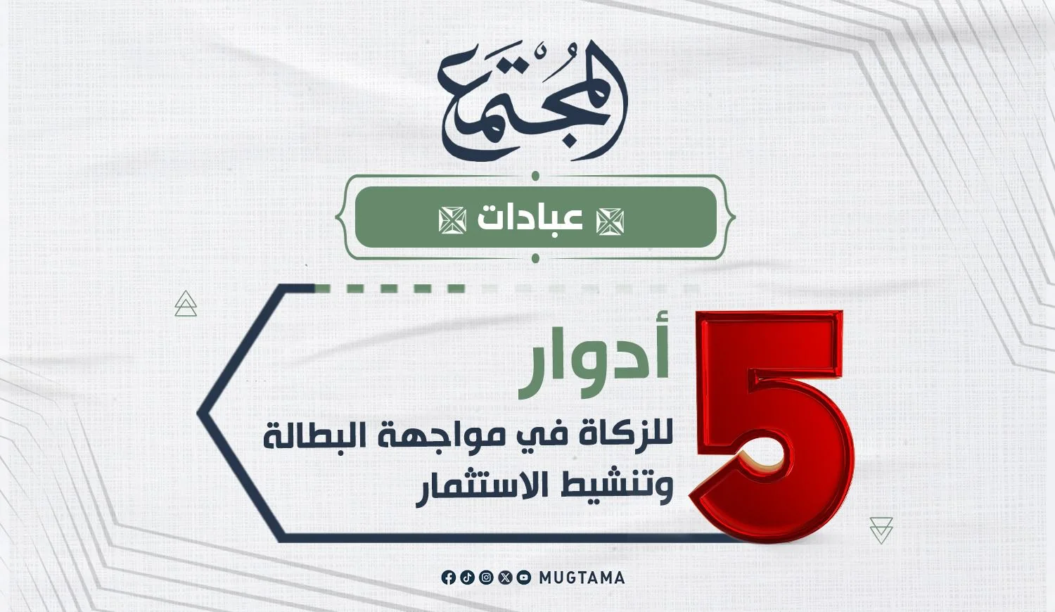 5 أدوار للزكاة في مواجهة البطالة وتنشيط الاستثمار