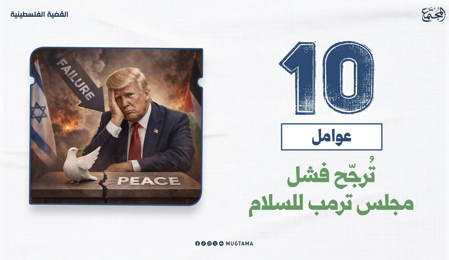 10 عوامل تُرجّح فشل مجلس ترمب للسلام
