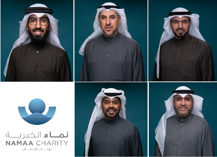 سعد العتيبي، عبدالله مال الله، خالد الشامري، وليد الكندري، عبدالعزيز الإبراهيم، شعار نماء الجديد